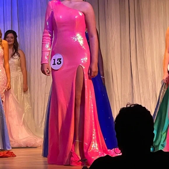 ASHLEY Lauren pageant/prom formal dress - Picture 4 of 5